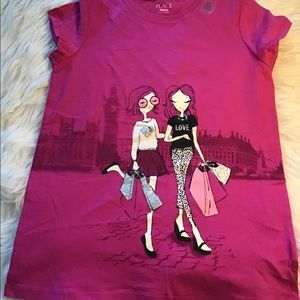 Girls Pink Short Sleeve T-Shirt